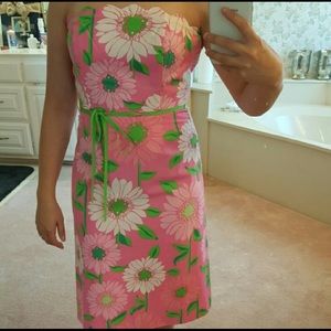 Lilly Pulitzer vintage strapless dress